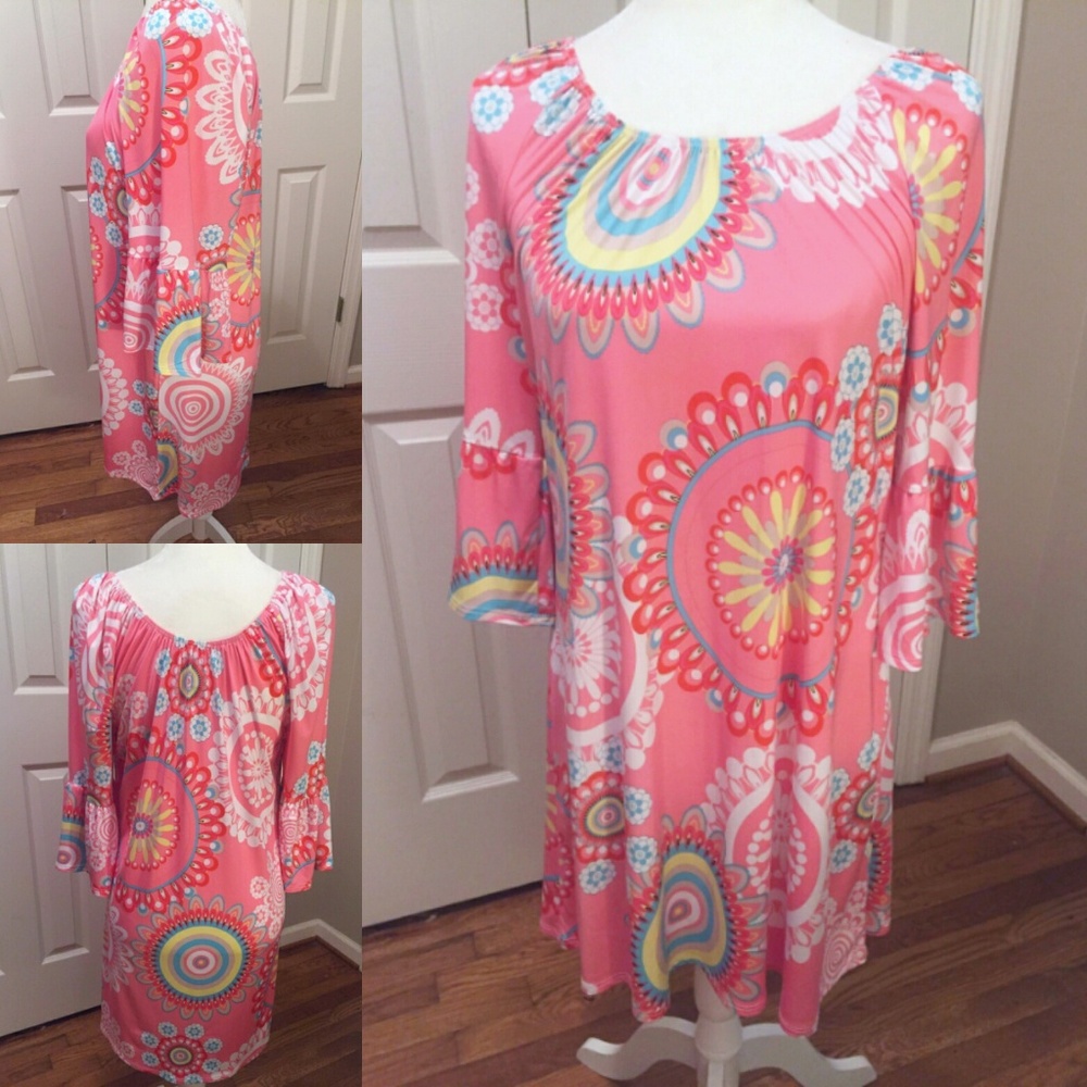 Host Pick 🎉 Pink Floral Dress/Tunic - Picture 3 of 6